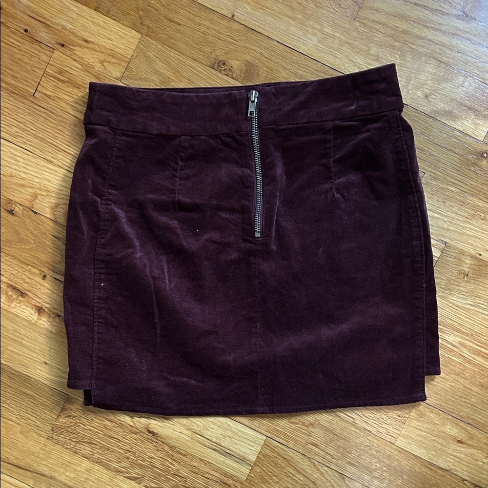 Forever 21 Dark Purple Corduroy Pencil Skirt